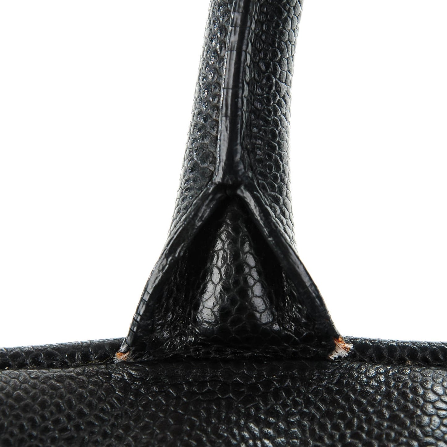 Caviar Quilted Large Bowler Black