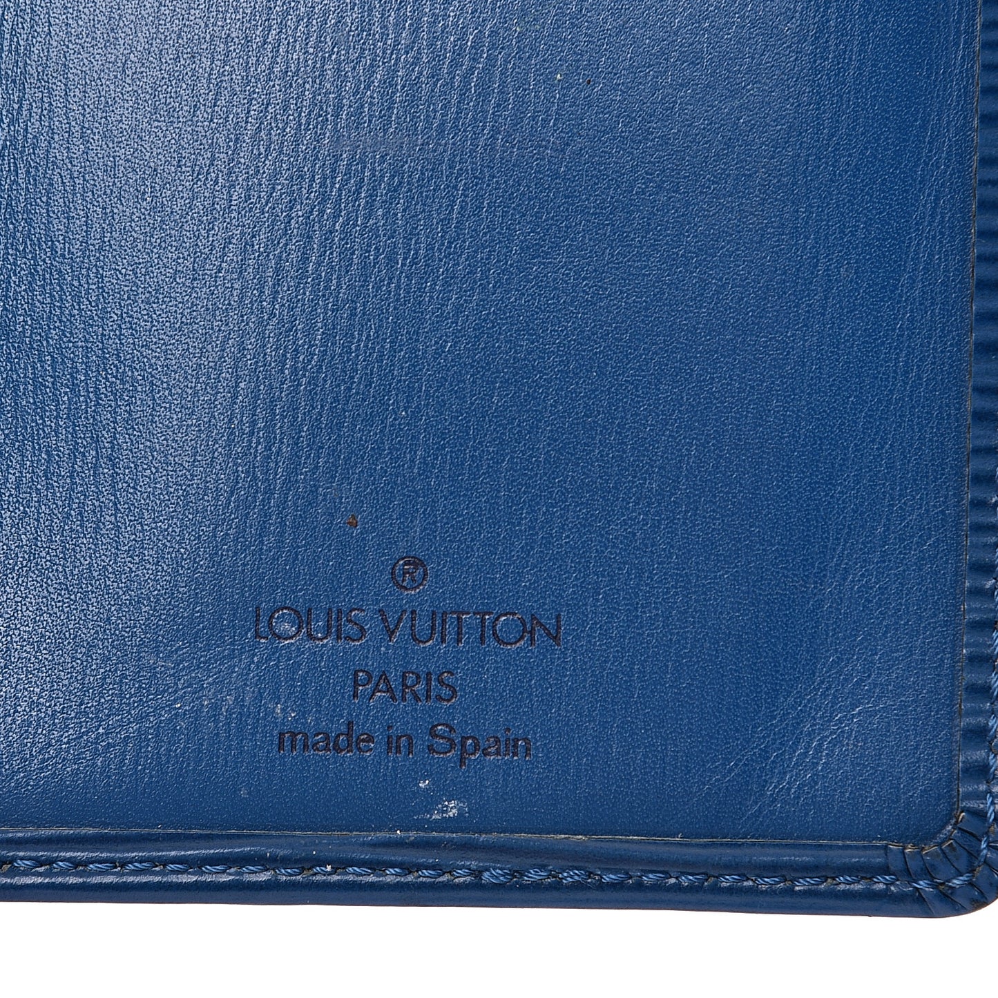 Epi Checkbook Card Holder Cyan