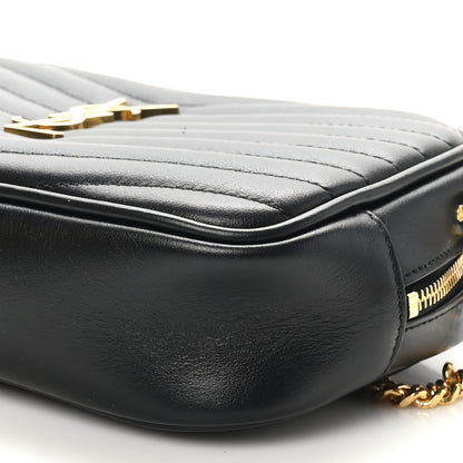 Saint Laurent Calfskin Matelasse Monogram Mini Lou Camera Bag Black 10 of 11