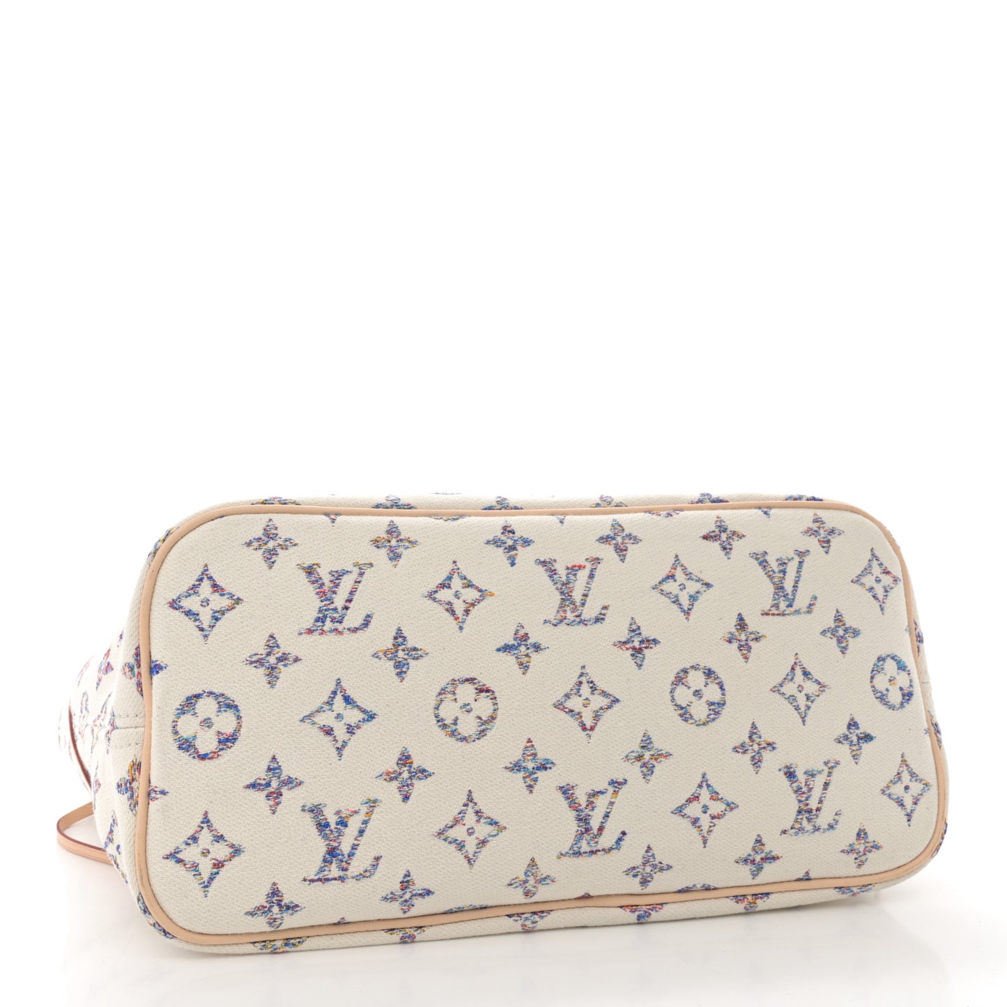 Monogram Jacquard Neverfull MM Multicolor Beige