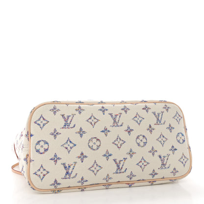 Louis Vuitton Monogram Jacquard Neverfull MM Multicolor Beige 4 of 9