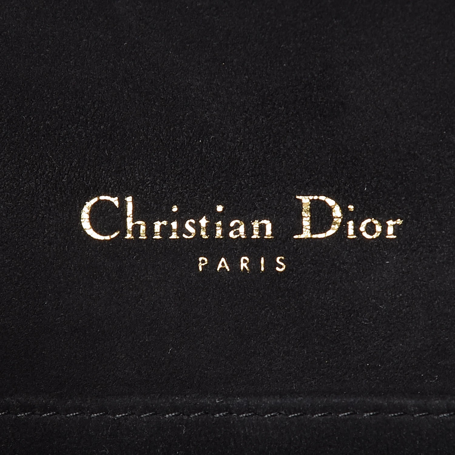 Christian Dior Crinkled Patent Cannage Lady Dior Clutch Black 8 of 10