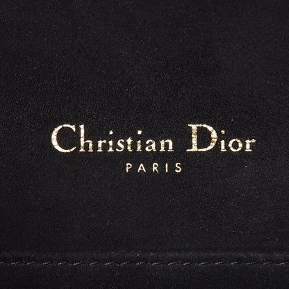 Christian Dior Crinkled Patent Cannage Lady Dior Clutch Black 8 of 10