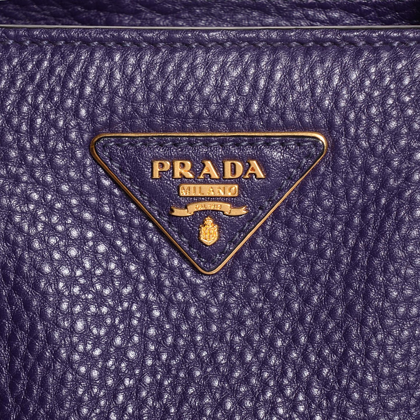 Vitello Daino Twin Pocket Tote Viola