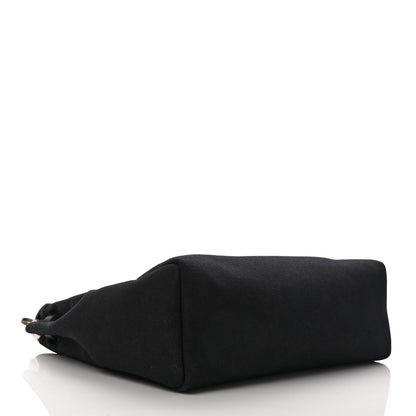 Hermes Toile Vache Calfskin Herbag 30 PM Black 4 of 11