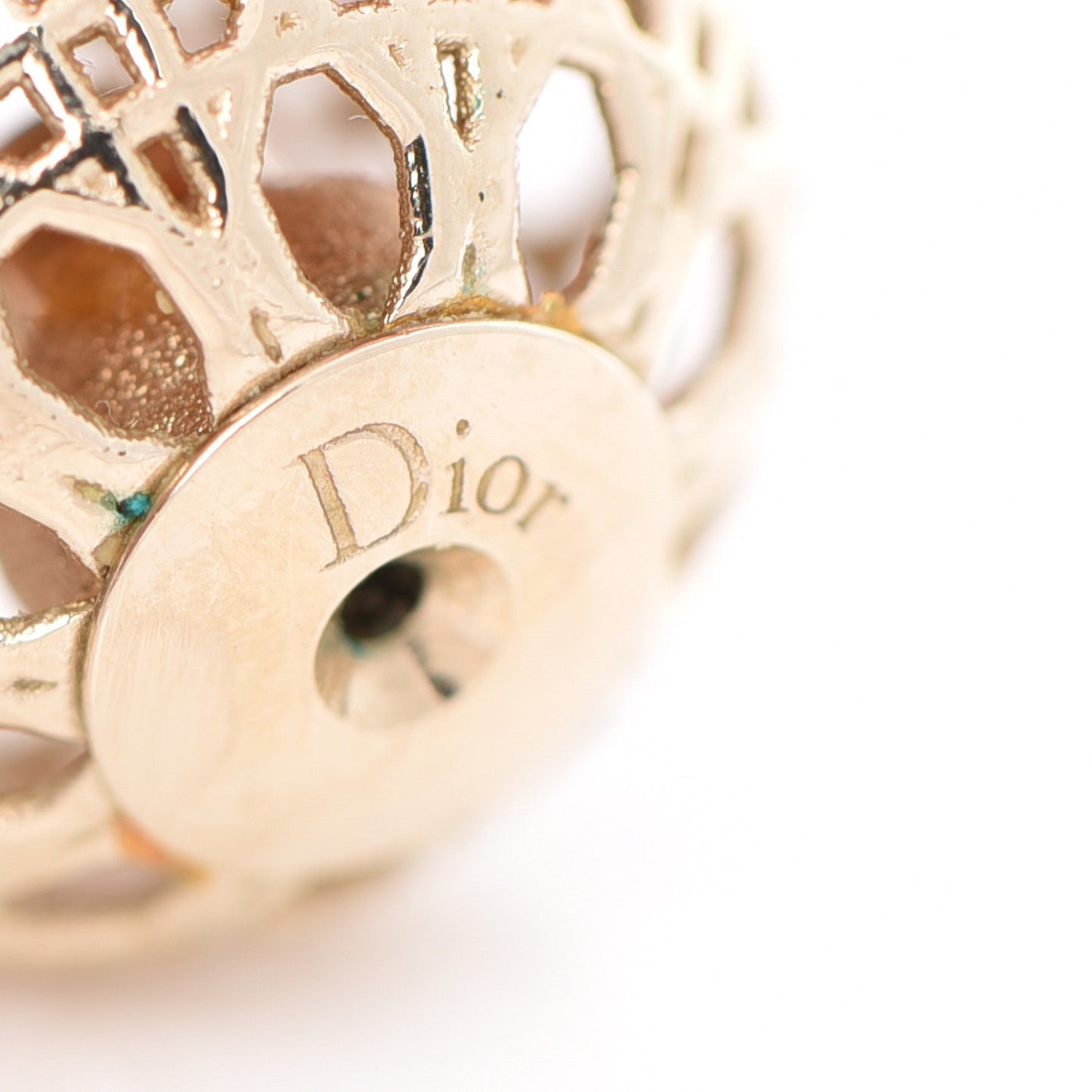 Cannage Mise En Dior Tribal Earrings Gold