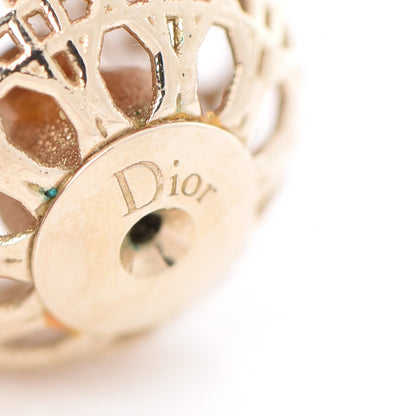 Christian Dior Cannage Mise En Dior Tribal Earrings Gold 5 of 6