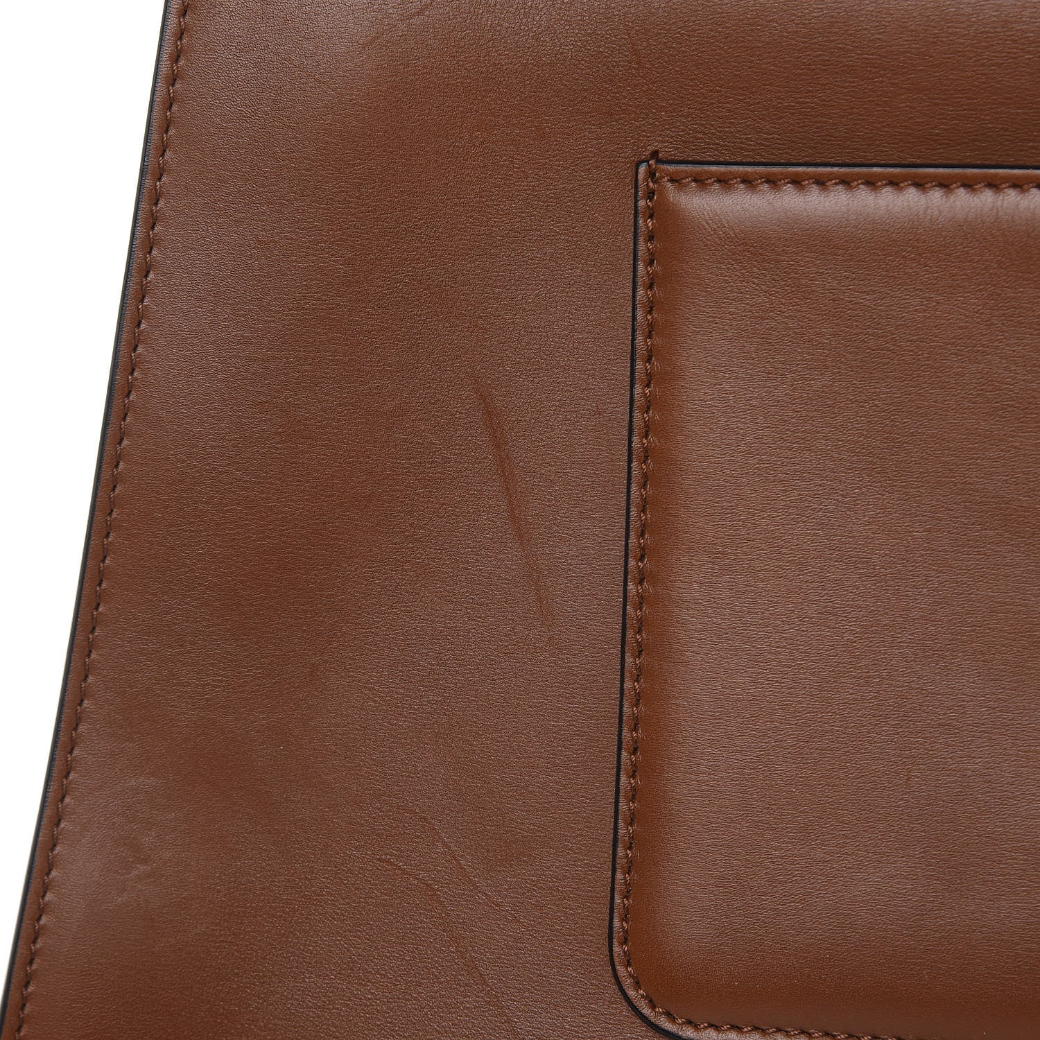 Celine Smooth Calfskin Large Edge Shoulder Bag Brown 14 of 17