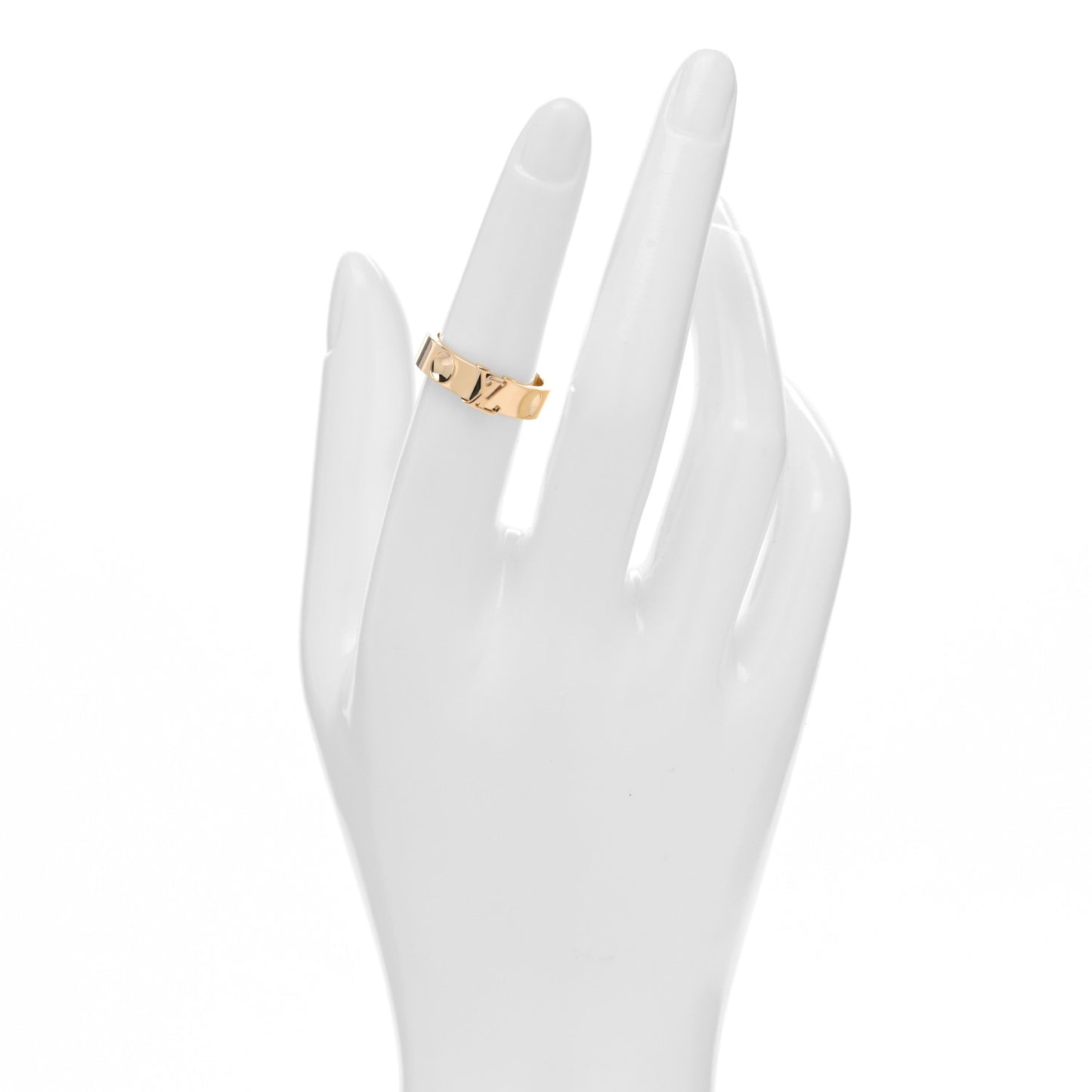 18K Yellow Gold Empreinte LV Ring 52 6