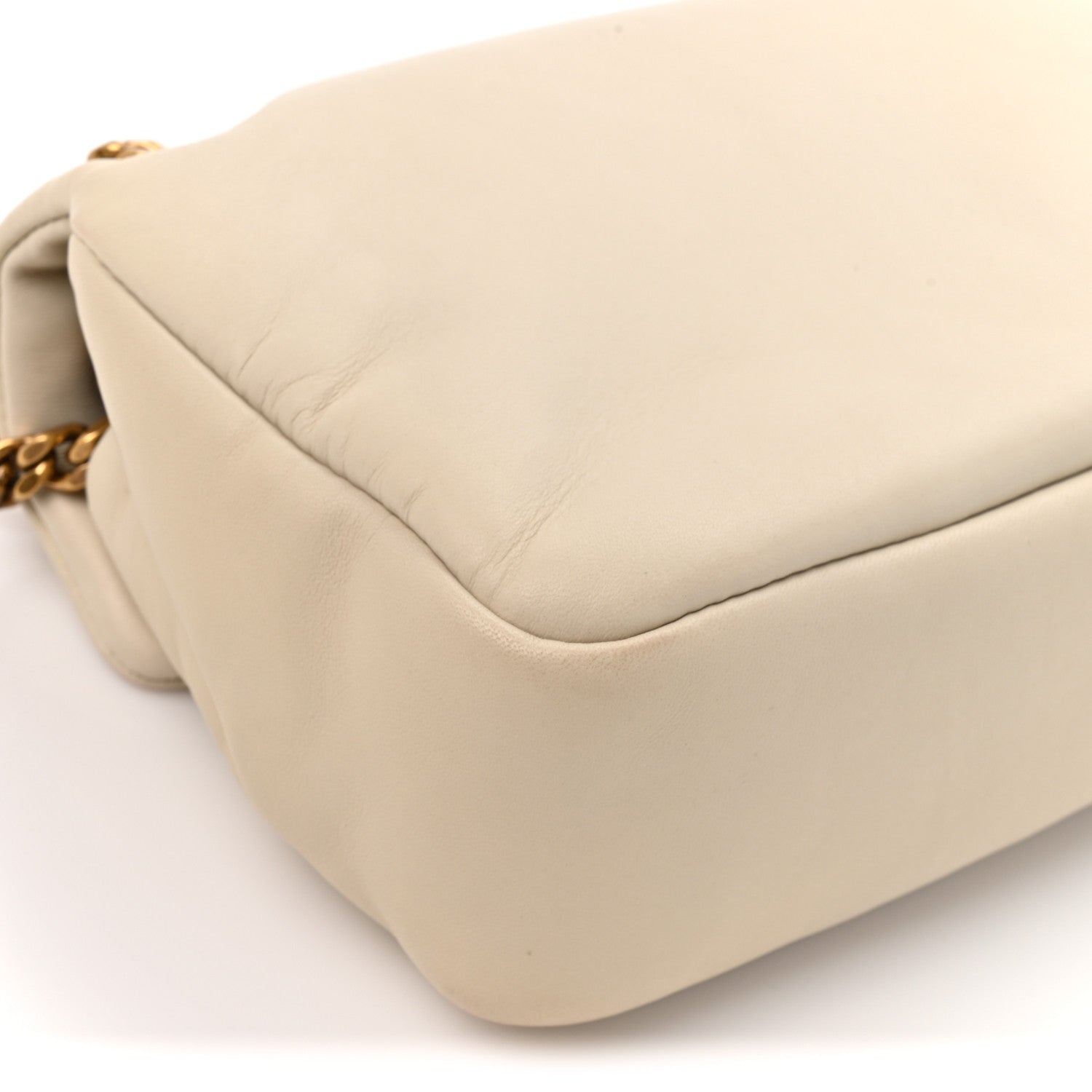 Saint Laurent Plunged Lambskin Calypso Blanc Vintage 11 of 12