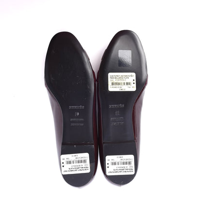 Hermes Patent Epsom Nice Ballerina Flats 38 Bordeaux 5 of 8
