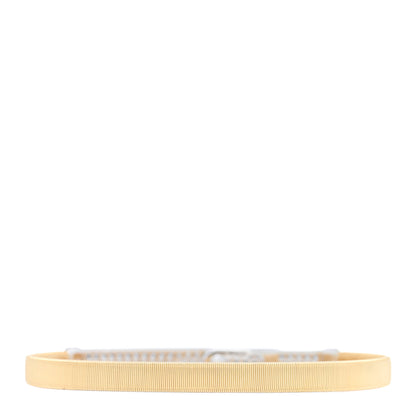 Marco Bicego 18K Yellow White Gold Diamond Thin Coil Pave Bangle Bracelet 2 of 4