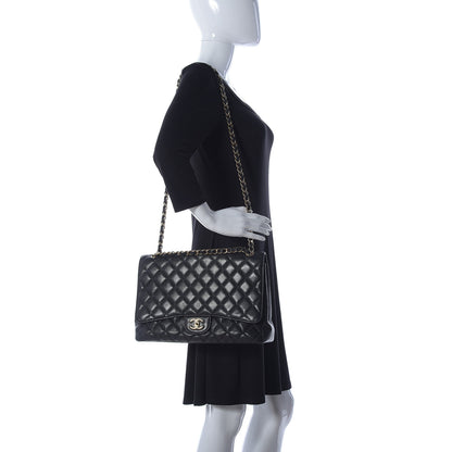 Chanel Caviar Quilted Maxi Single Flap Black 2 of 9