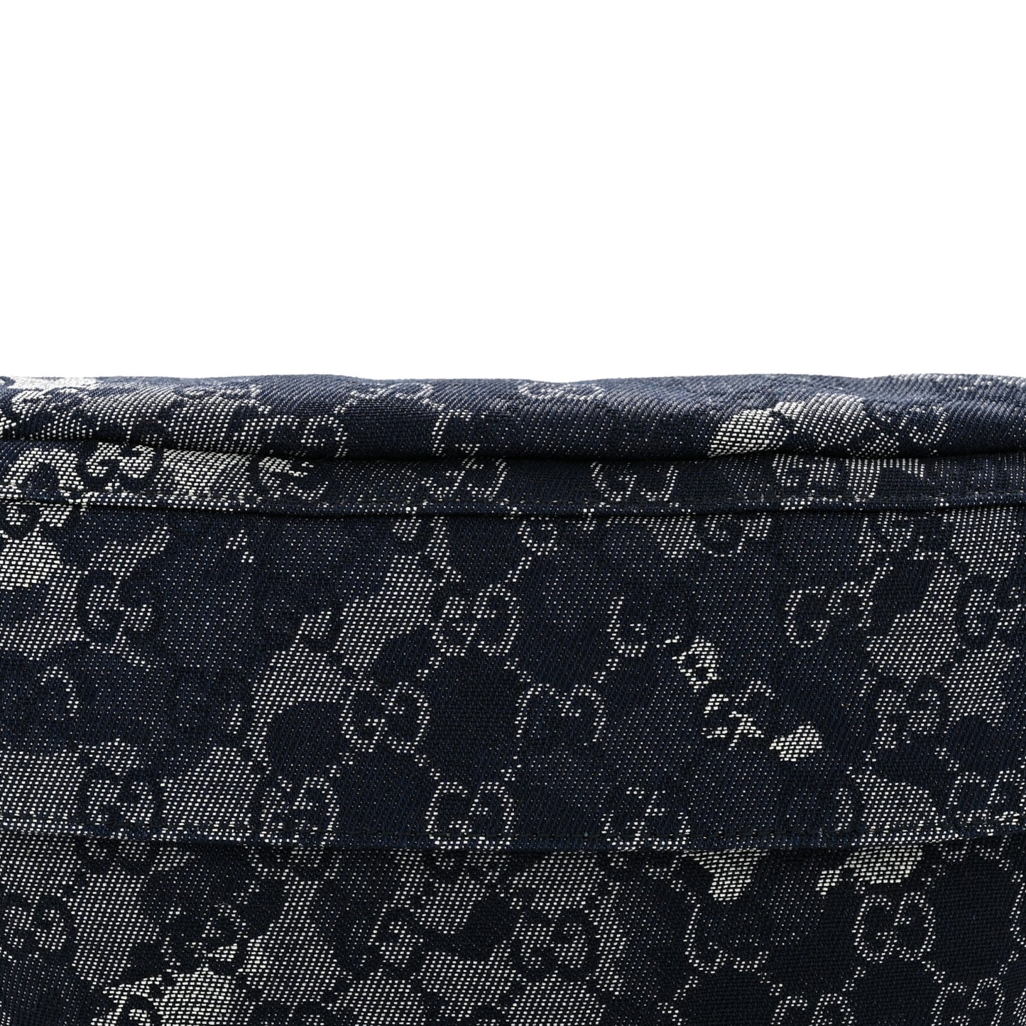 Denim Monogram Web Belt Bag Blue Multicolor