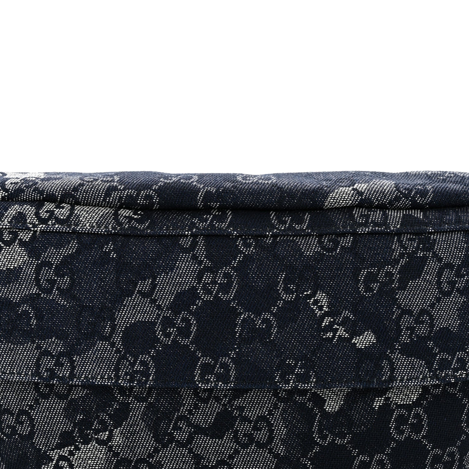 Gucci Denim Monogram Web Belt Bag Blue Multicolor 8 of 10
