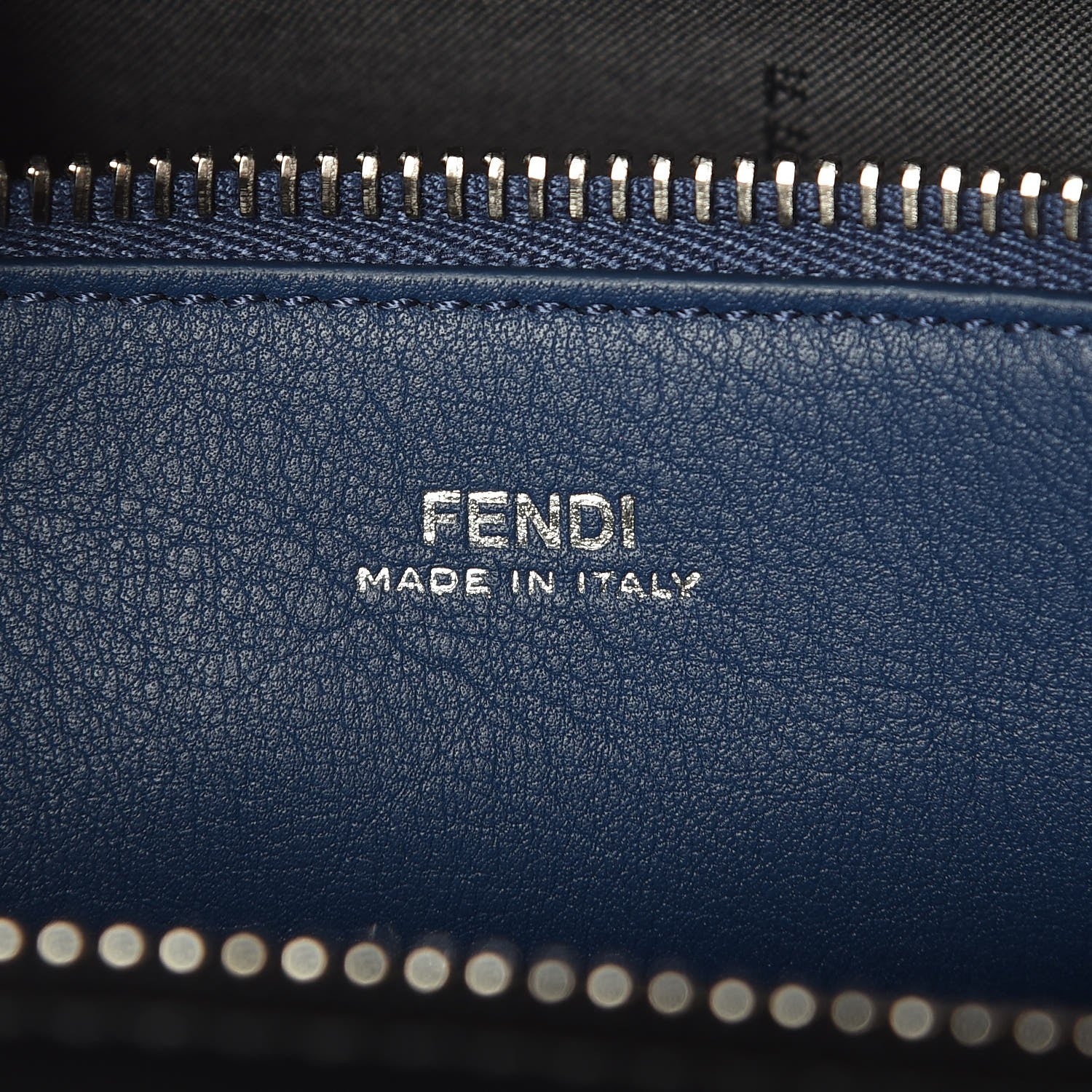 Fendi Vitello Baltico Shiny Nappa Lace Up DotCom Satchel Black Moresco Multicolor 7 of 9