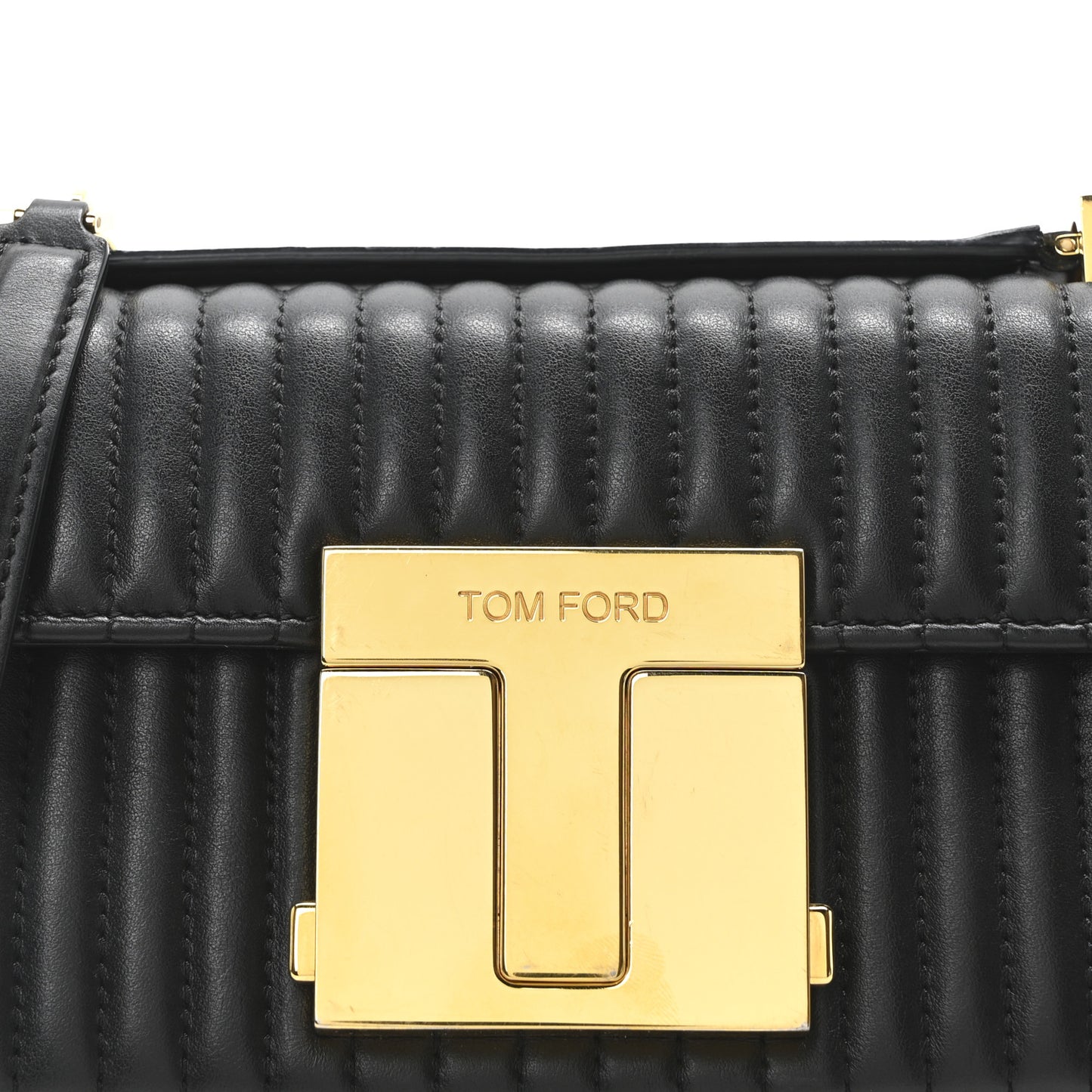 Calfskin Quilted Medium 001 Shoulder Bag Black