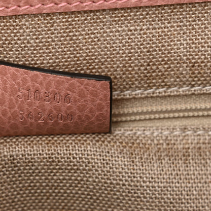 Gucci Dollar Calfskin Medium Interlocking G Top Handle Shoulder Bag Soft Pink 7 of 11