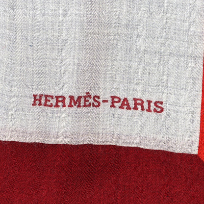 Hermes Cashmere Silk Scarf 90 2 of 5