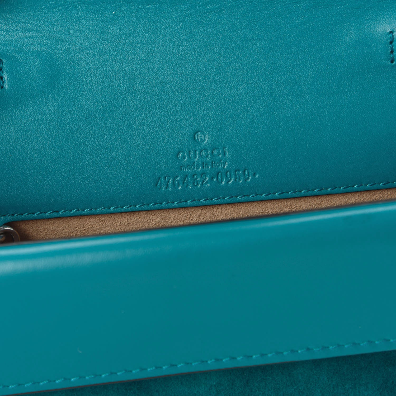 Gucci Velvet Super Mini Dionysus Shoulder Bag Pavone Cyan 8 of 10
