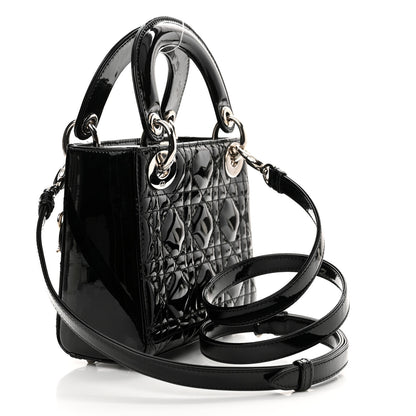 Christian Dior Patent Cannage Mini Lady Dior Black 3 of 11