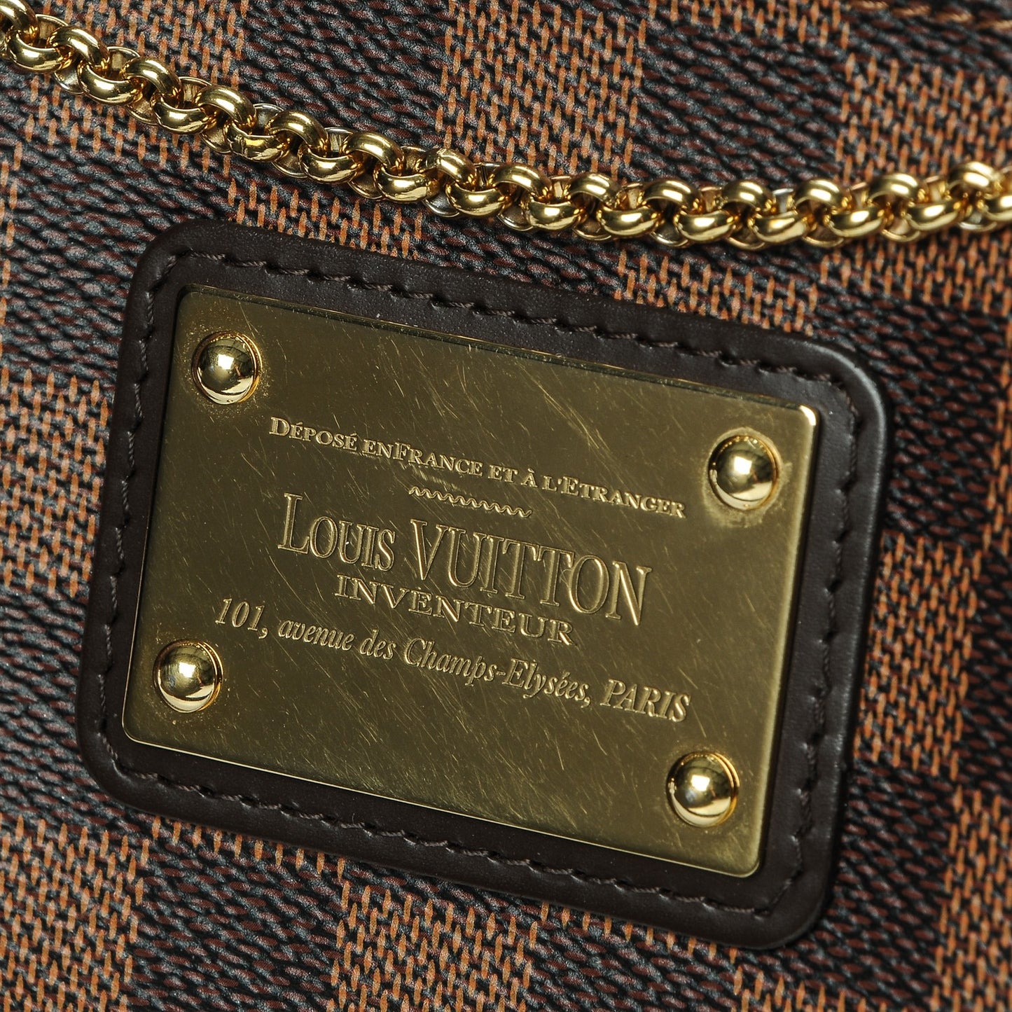 Damier Ebene Eva Clutch