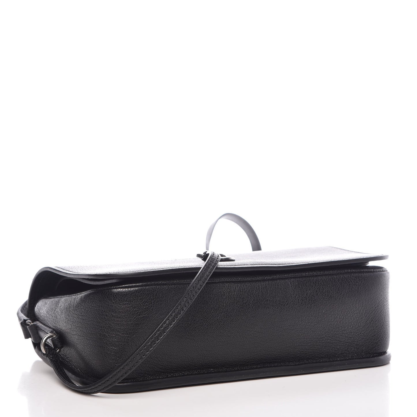 Lambskin Medium Charlotte Messenger Bag Black