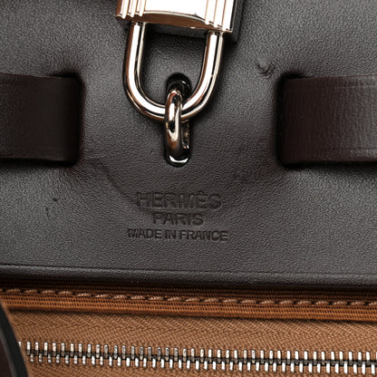 Hermes Vache Hunter Toile Herbag Zip 31 PM Alezan Ebene 6 of 13