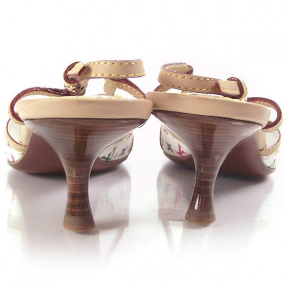 Monogram Multicolor Mule Heels 35.5