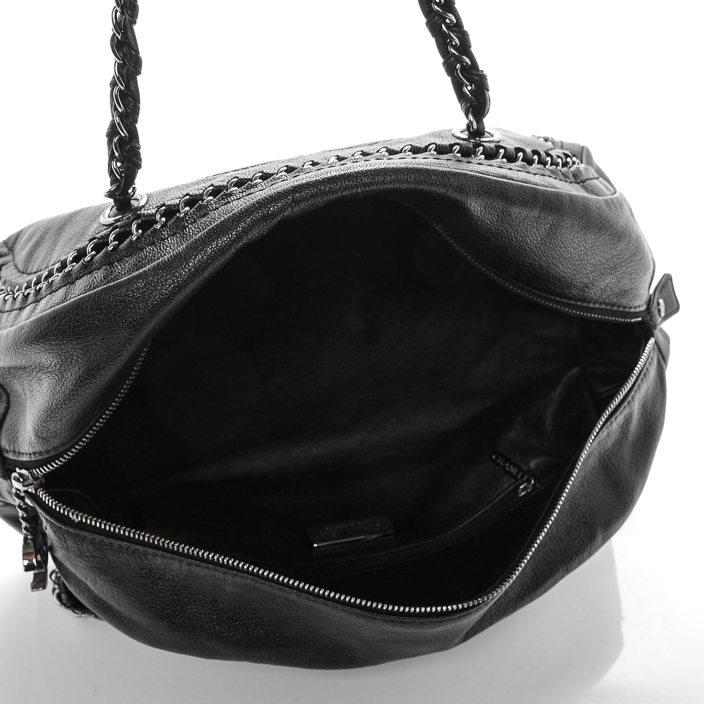 Deerskin Luxe Ligne Medium Bowler Black
