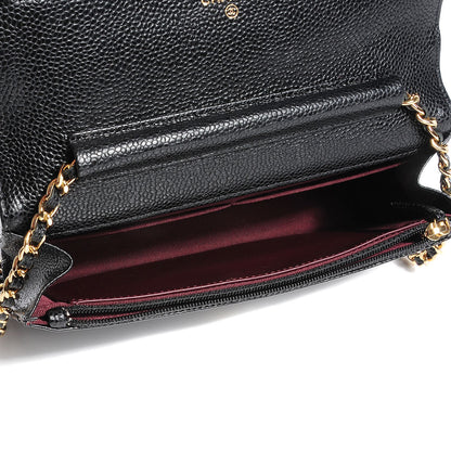 Chanel Caviar Quilted Wallet On Chain WOC Black 5 of 9