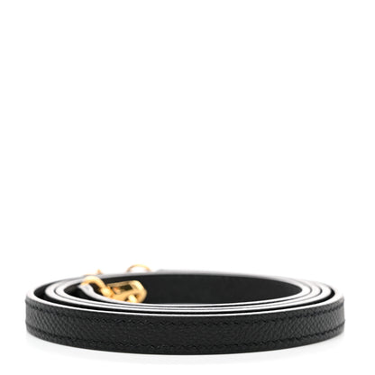 Hermes Epsom Kelly Shoulder Strap Black 2 of 4