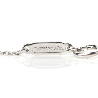 Tiffany Platinum Diamond Heart Station Pendant Necklace 5 of 7