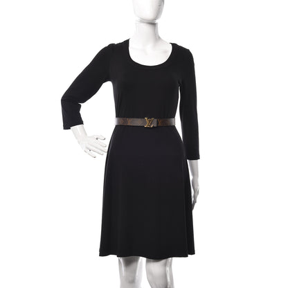 Louis Vuitton Calfskin Monogram 30mm LV Initiales Reversible Belt 90 36 Black 2 of 7