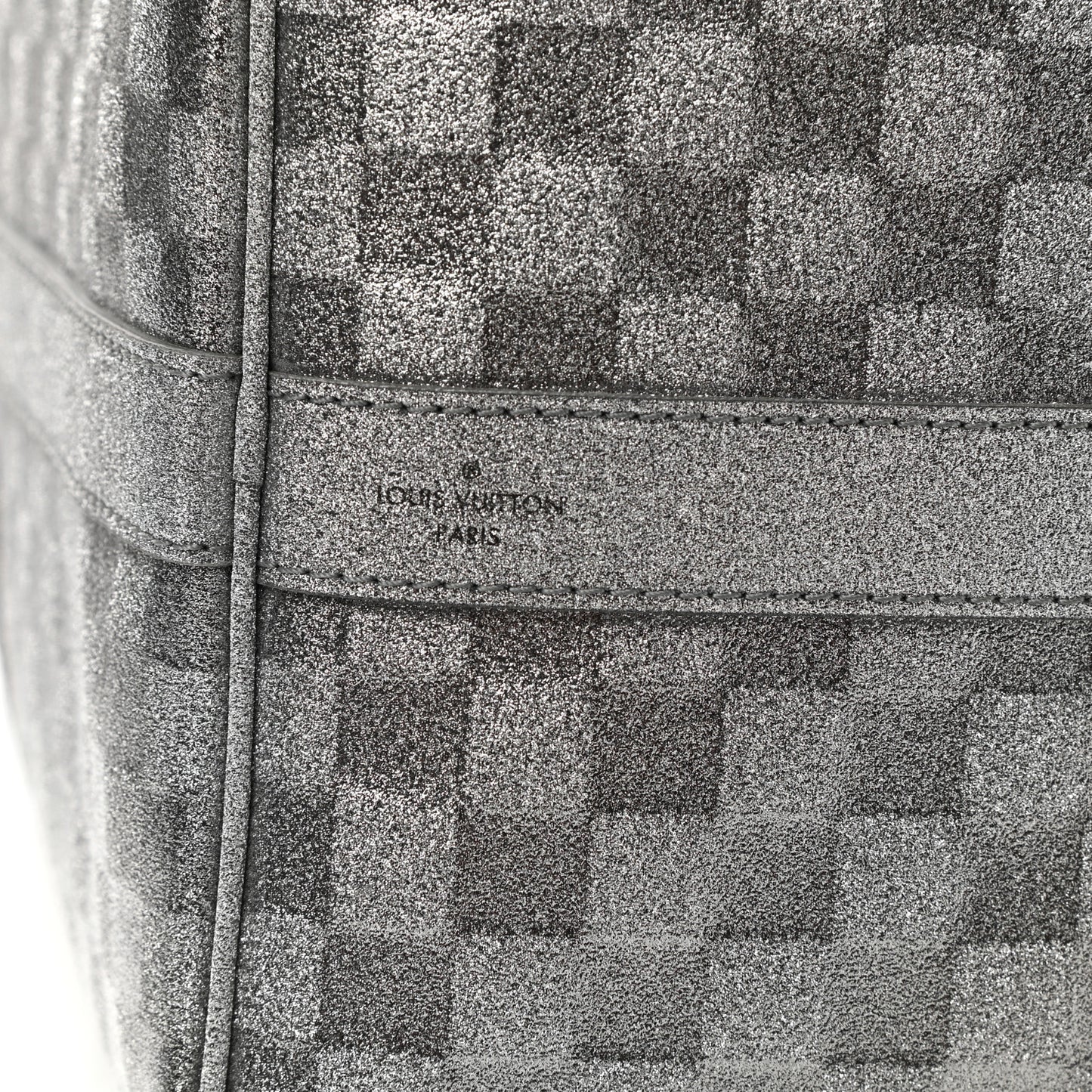 Damier Glitter Keepall Bandouliere 50 Silver