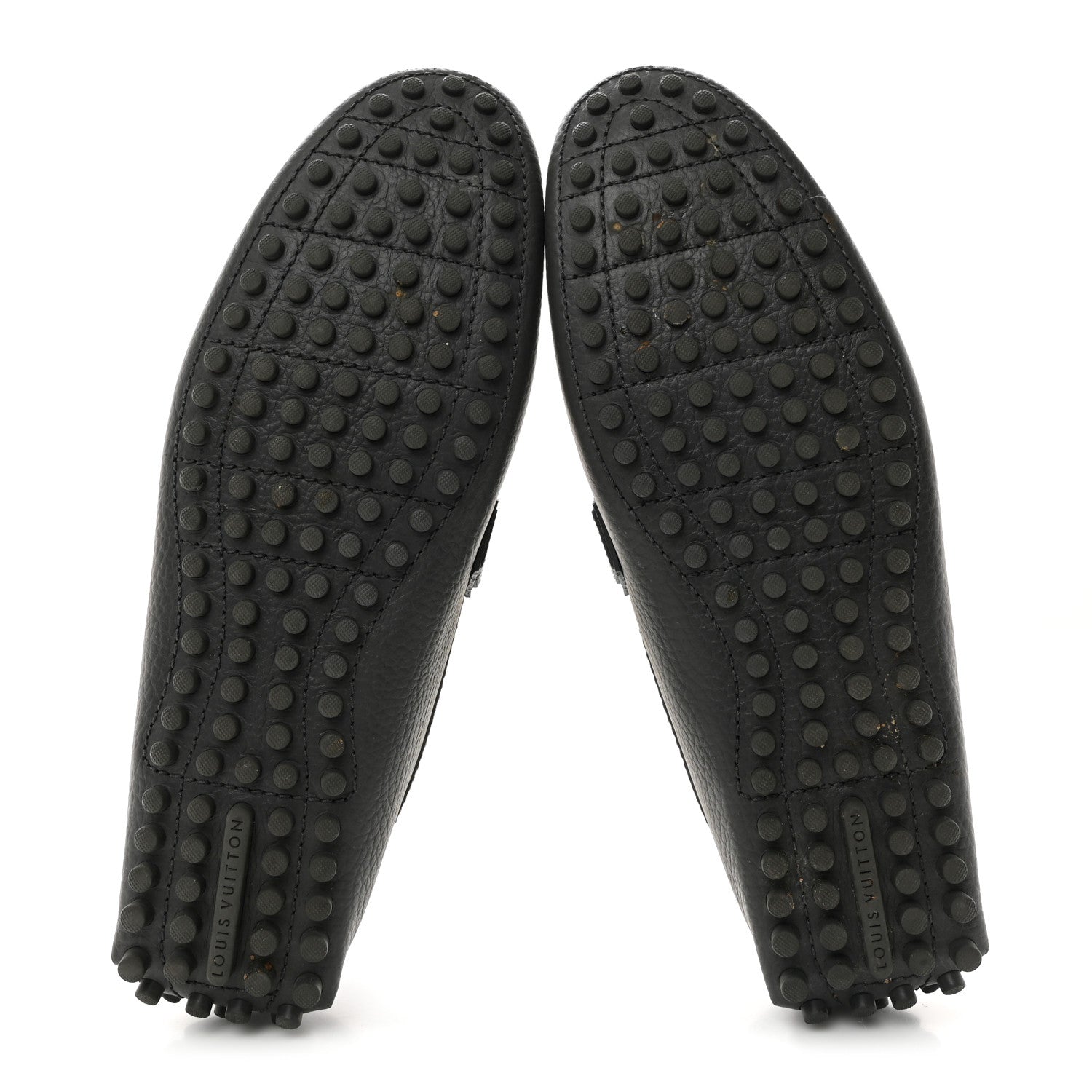 Louis Vuitton Calfskin Hockenheim Moccasin Loafers 8 Grey 5 of 9