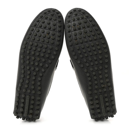 Louis Vuitton Calfskin Hockenheim Moccasin Loafers 8 Grey 5 of 9