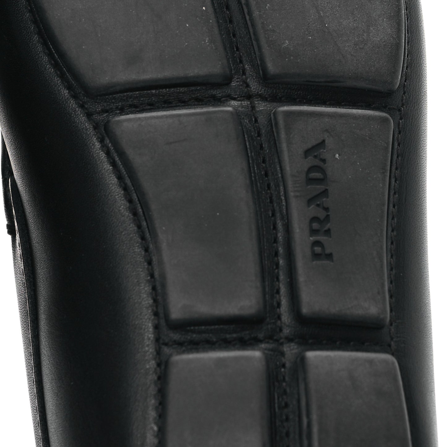 City Calfskin Metal Logo Mens Loafers 9.5 Black