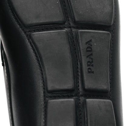 Prada City Calfskin Metal Logo Mens Loafers 9.5 Black 7 of 9