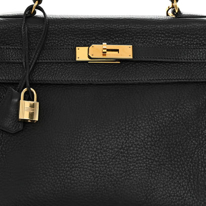 Hermes Fjord Kelly Retourne 32 Black 8 of 14