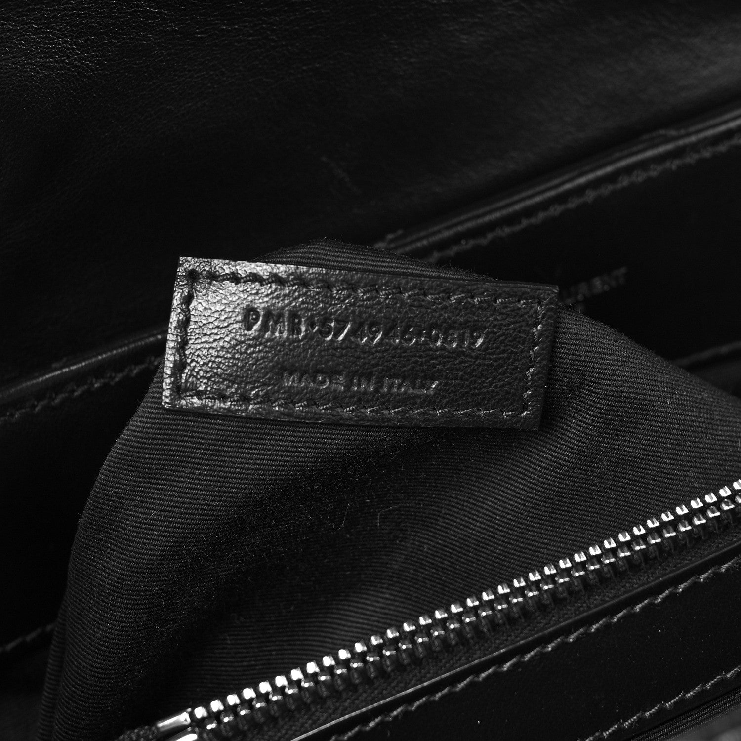 Saint Laurent Calfskin Y Quilted Monogram Medium Loulou Chain Satchel Black 7 of 10