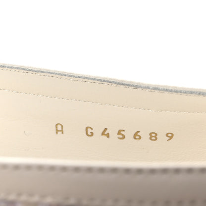 Chanel Satin Crystal Lambskin Grossgrain Bow CC Slingback Flats 39 White Black 10 of 11