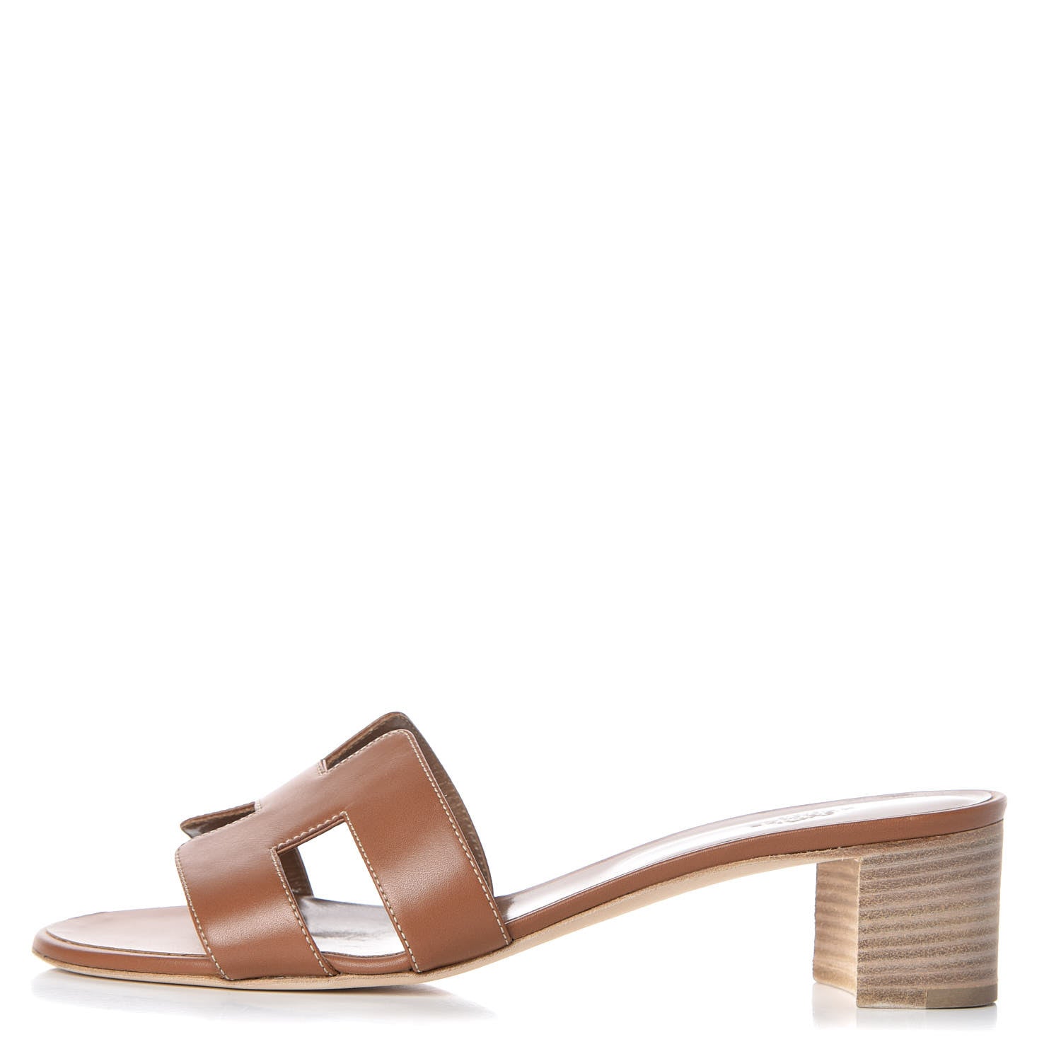 Hermes Calfskin Oasis Sandals 40 Gold 1 of 10