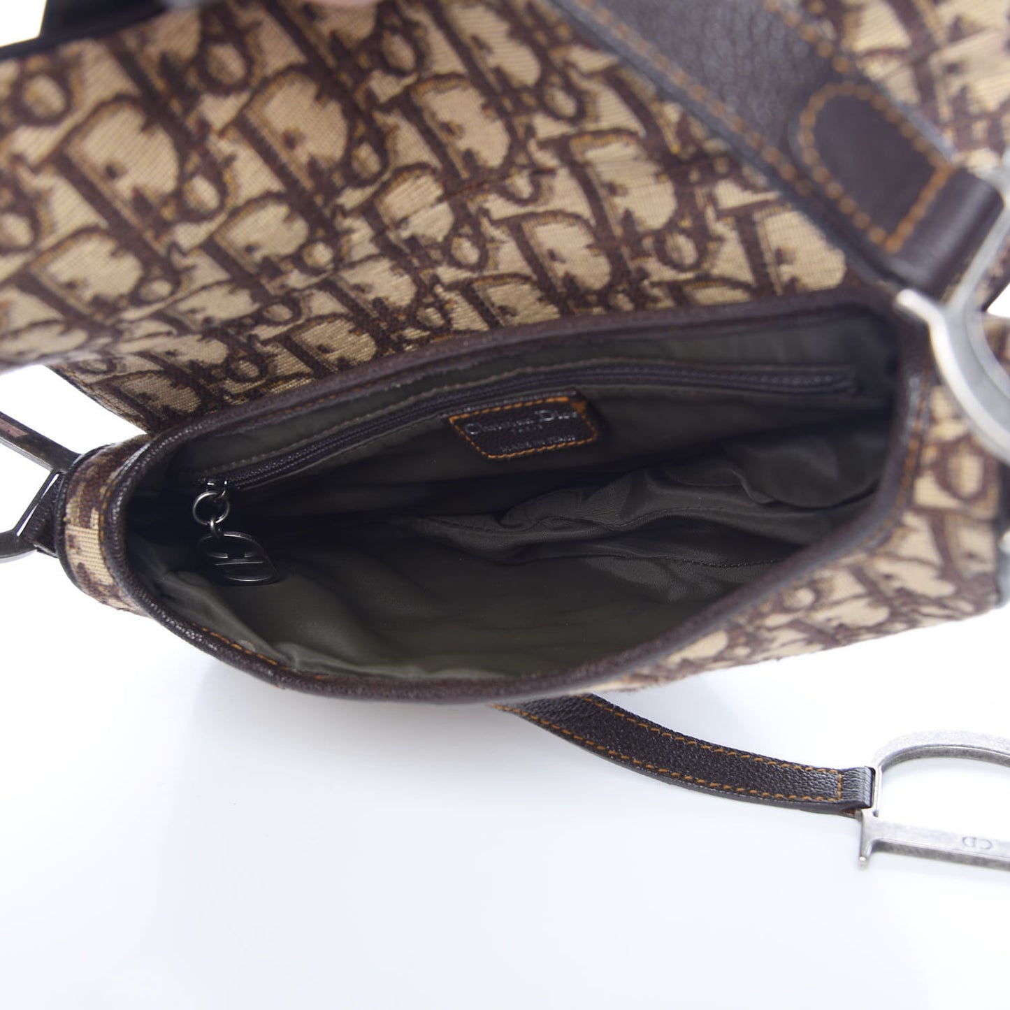 Monogram Saddle Bag Brown