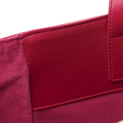 Saint Laurent Calfskin Suede Reversible East West Shopping Tote Pink 14 of 15