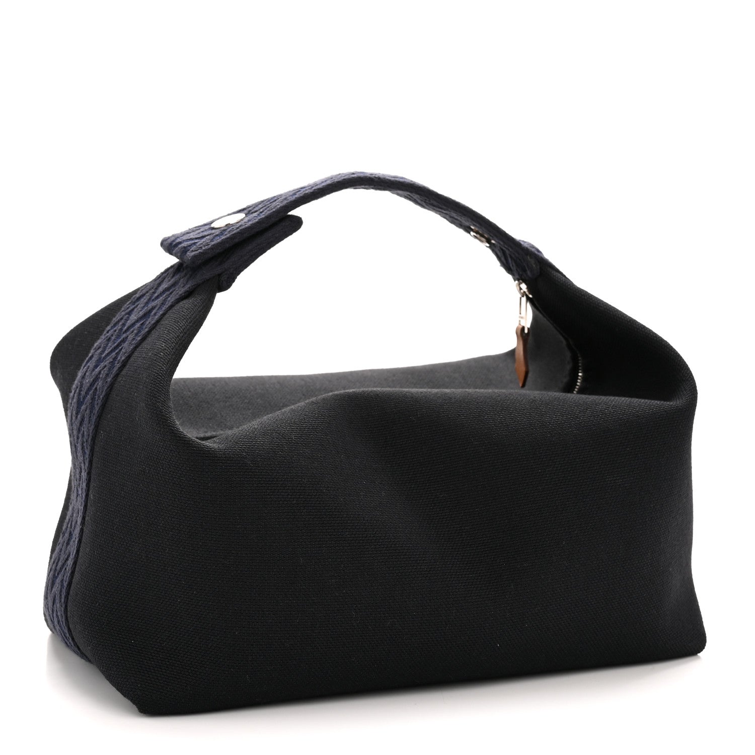 Hermes Canvas Large Bride-A-Brac Pouch Bleu Nuit 3 of 7