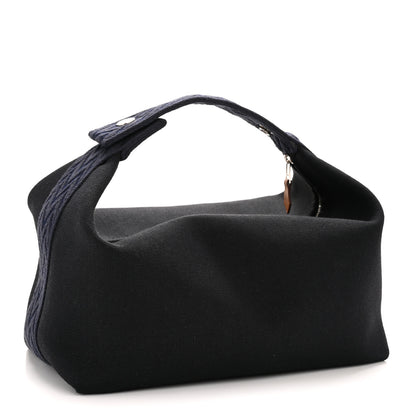 Hermes Canvas Large Bride-A-Brac Pouch Bleu Nuit 3 of 7