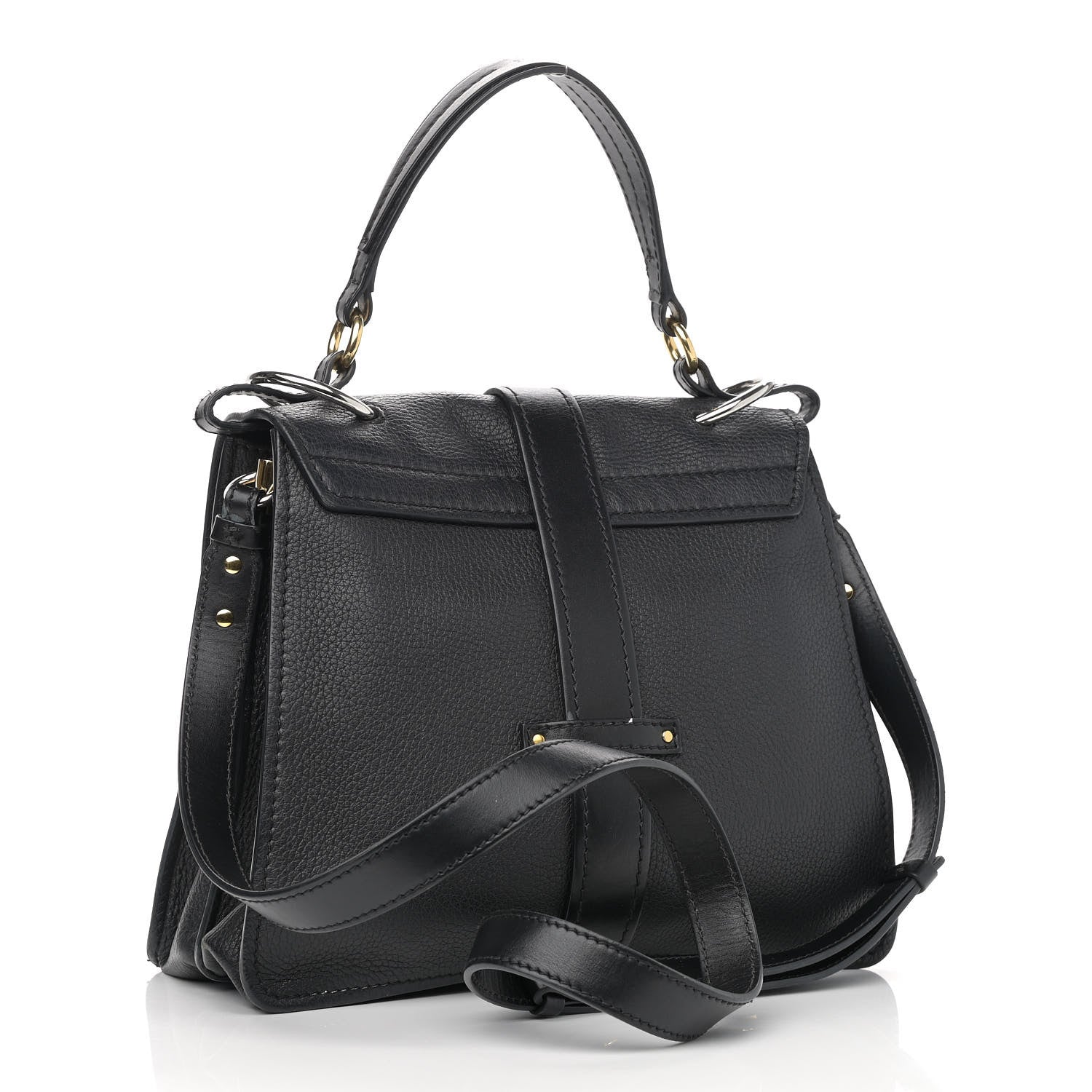 Chloe Grained Calfskin Medium Aby Day Shoulder Bag Black 3 of 16