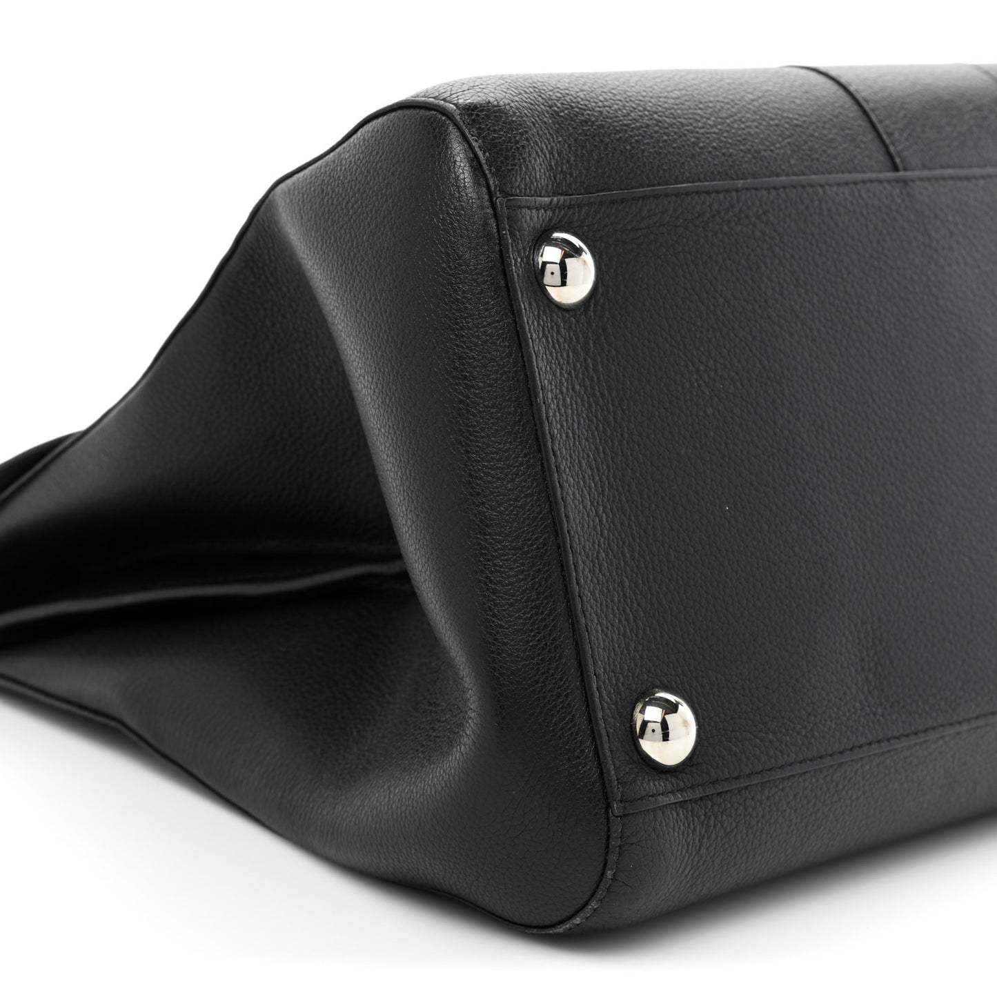 Grained Calfskin GM Brillant Satchel Black