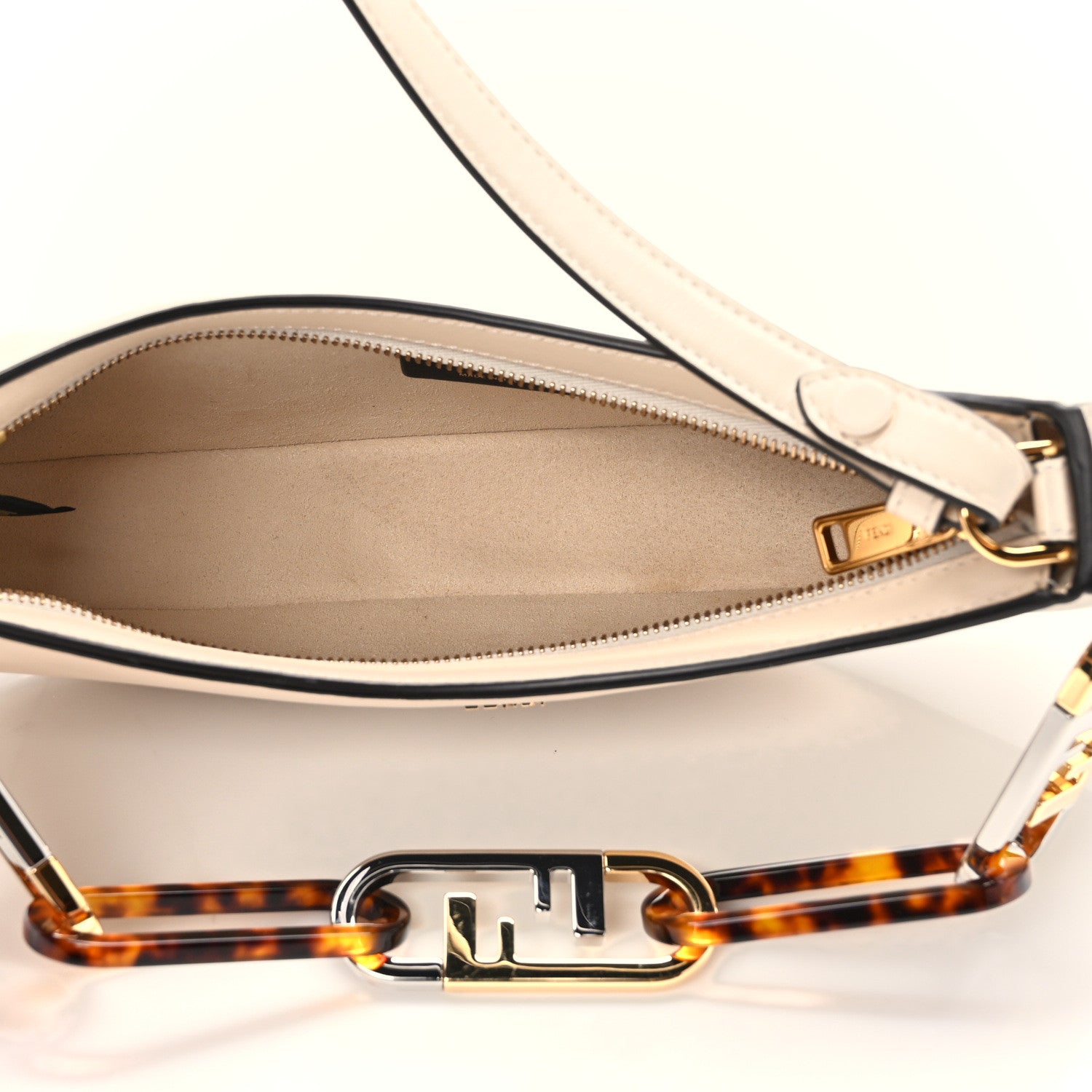 Fendi Vitello Queen Palmellato Fendi O'Lock Swing Camelia 5 of 10